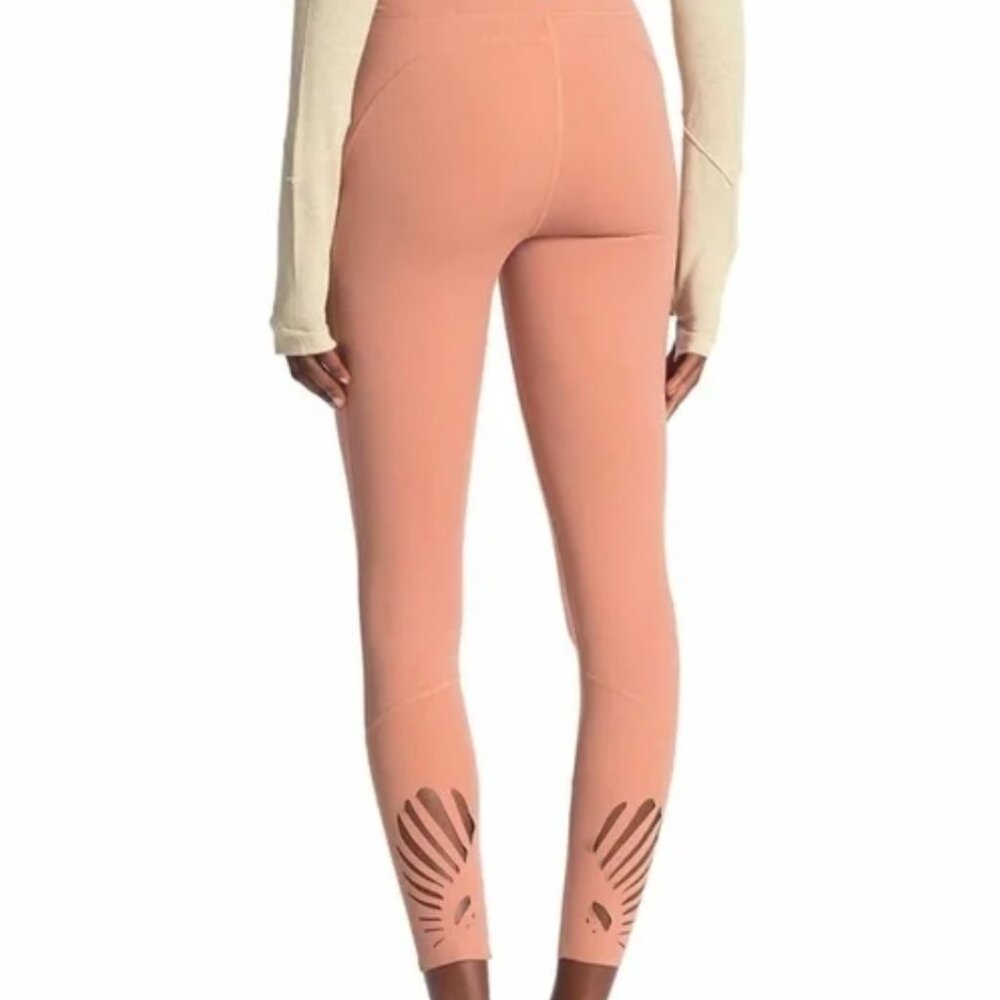 Free People FP Movement Under The Moon High Rise Leggings XS Coral Peach